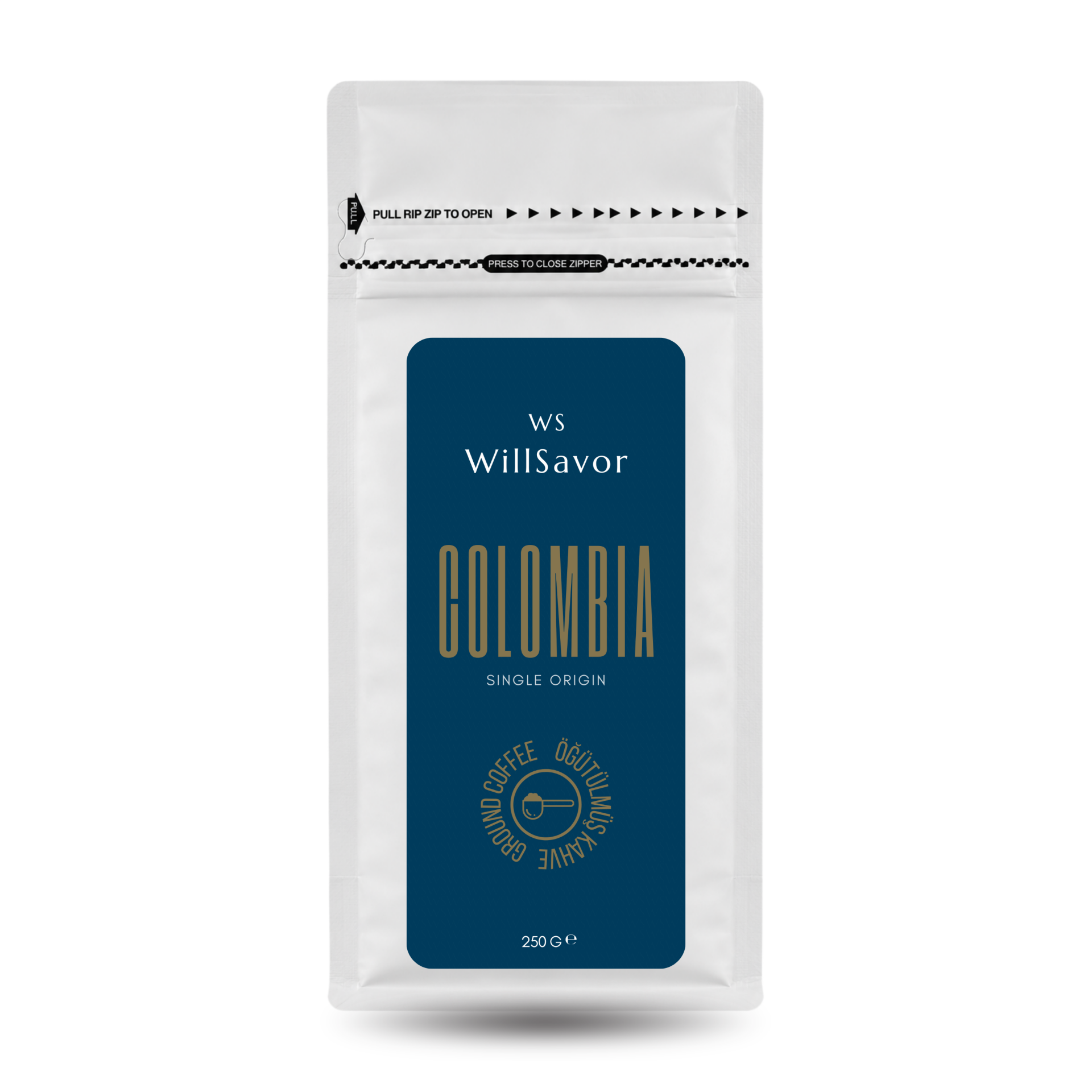 WillSavor Colombia 250 gr Single Origin (ÖĞÜTÜLMÜŞ KAHVE)