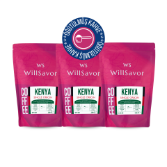 WillSavor Avantaj Paket 3 X Kenya Single Origin %100 Arabica (ÖĞÜTÜLMÜŞ KAHVE) 750 gr