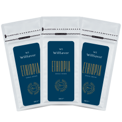 WillSavor 750 gr Avantaj Paket 3 X Ethiopia Single Origin %100 Arabica (ÖĞÜTÜLMÜŞ KAHVE)