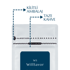 WillSavor 750 gr Avantaj Paket 3 X Ethiopia Single Origin %100 Arabica (ÖĞÜTÜLMÜŞ KAHVE)