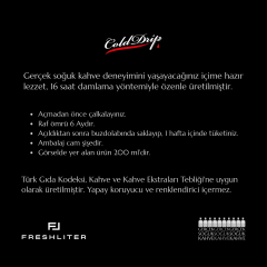 FRESHLITER Cold Drip 6 X 200 ML Soğuk Kahve