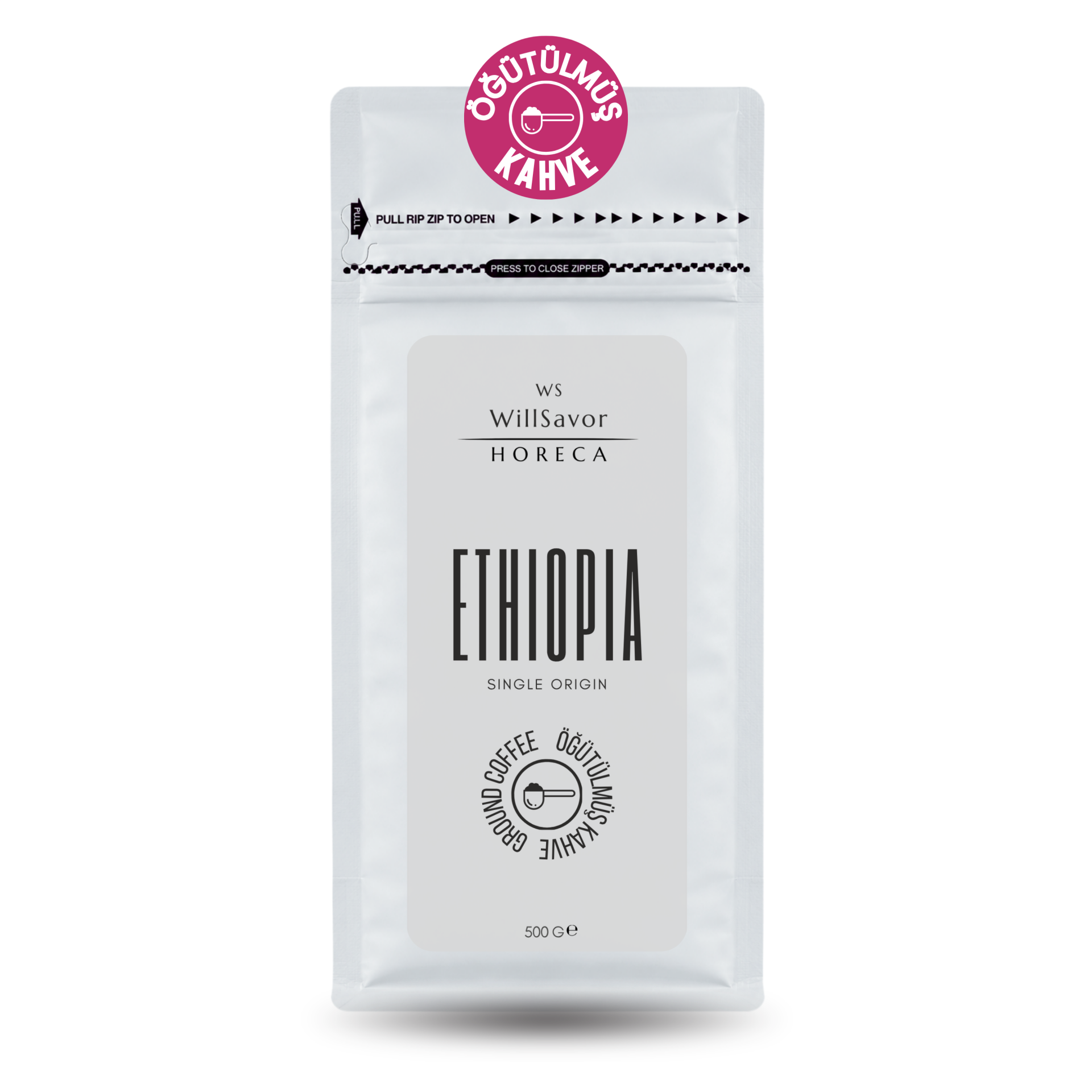 WillSavor HORECA Ethiopia 500 gr Single Origin (ÖĞÜTÜLMÜŞ KAHVE)