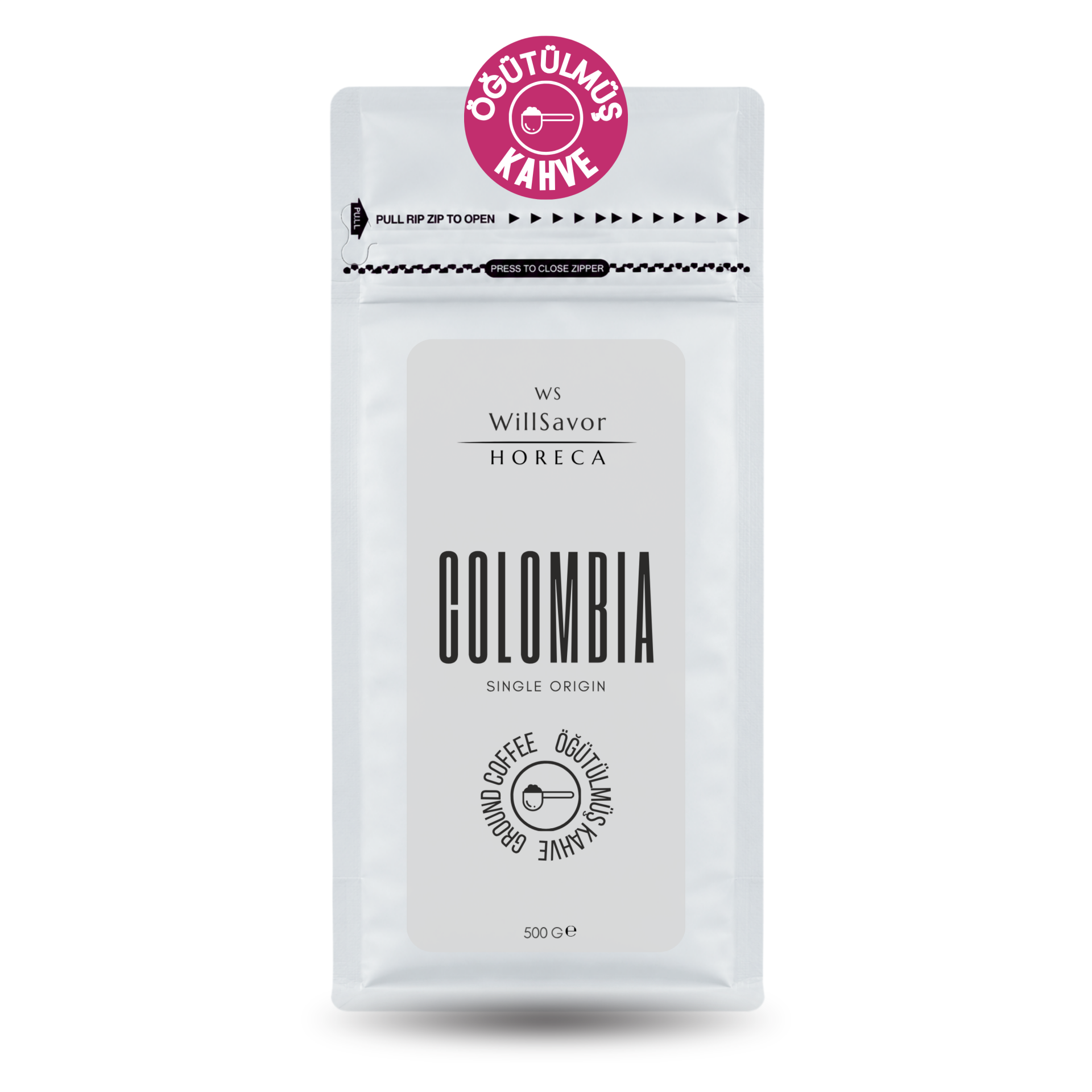 WillSavor HORECA Colombia 500 gr Single Origin (ÖĞÜTÜLMÜŞ KAHVE)