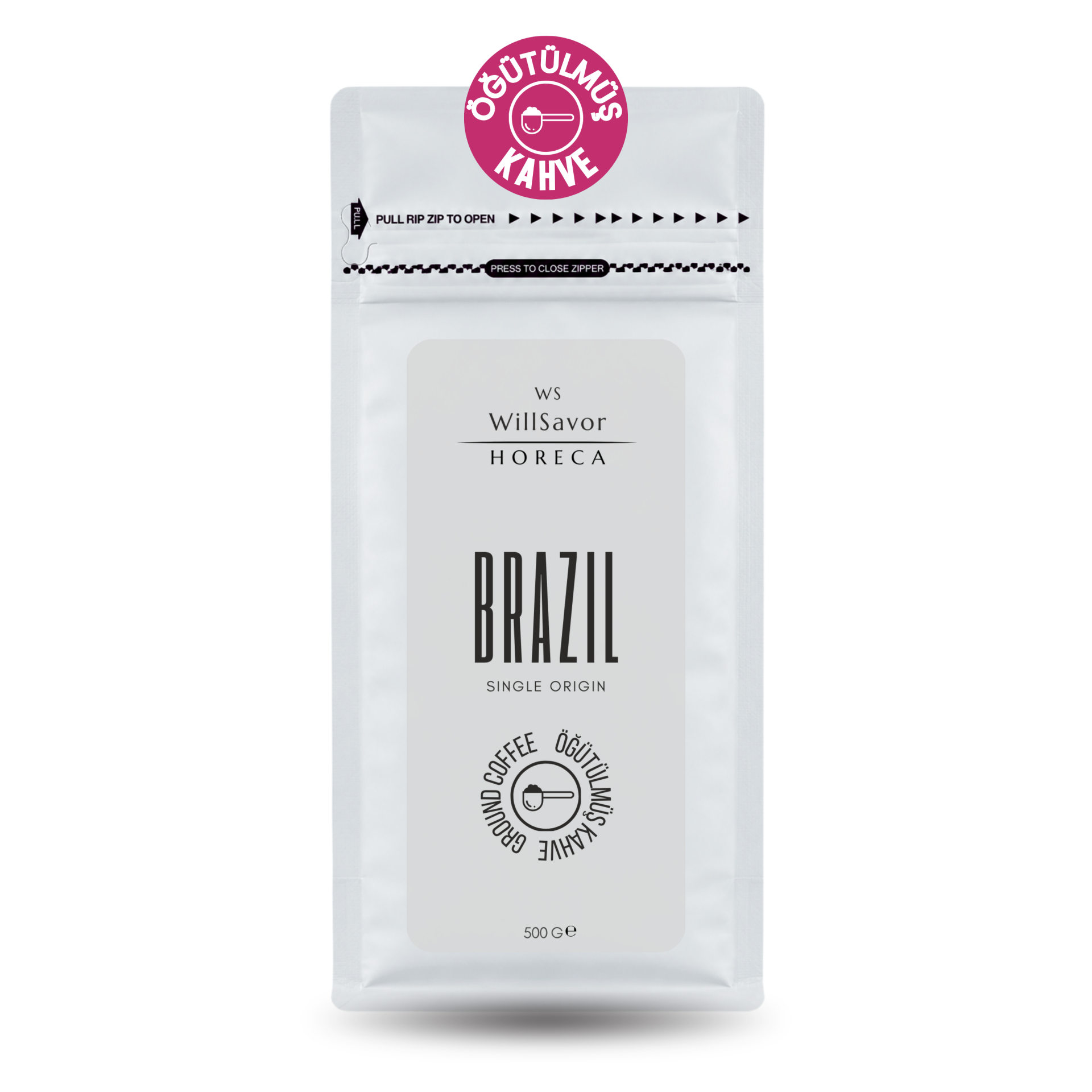 WillSavor HORECA Brazil 500 gr Single Origin (ÖĞÜTÜLMÜŞ KAHVE)