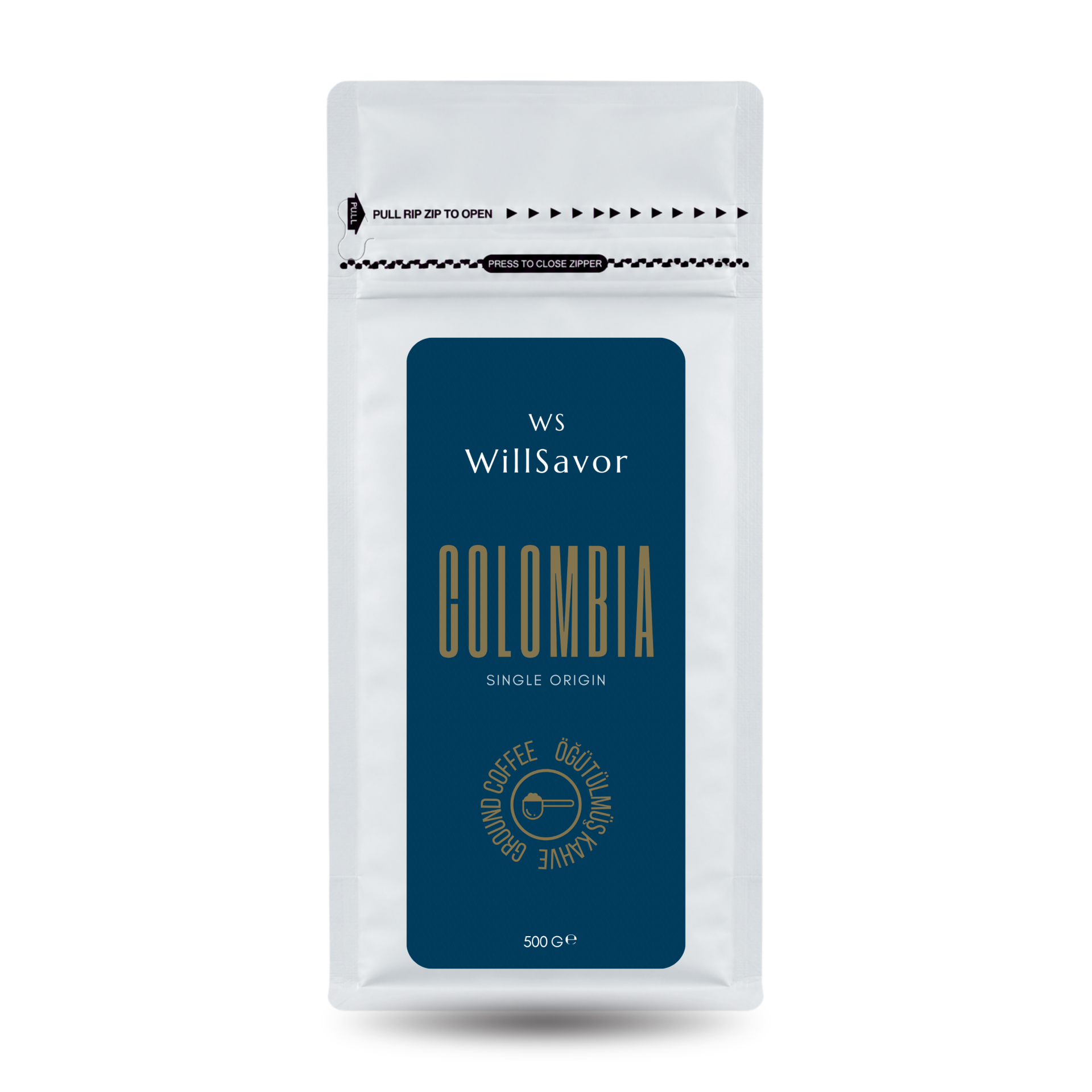 WillSavor Colombia 500 gr Single Origin (ÖĞÜTÜLMÜŞ KAHVE)